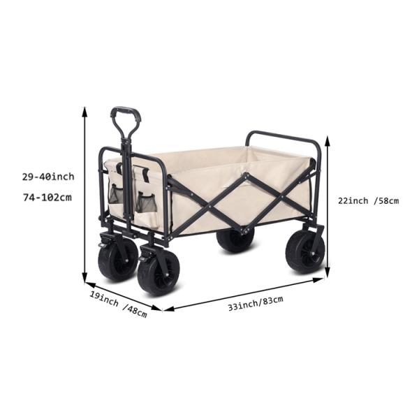 Wagon cart packaging details