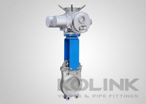 China Electric Actuated Knife Gate Valve Motorised Automation Wafer Lugged wholesale