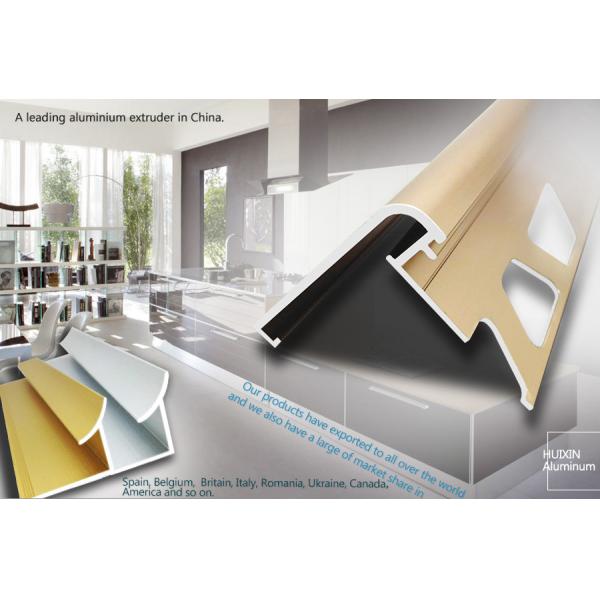 0.1mm precision CNC Extruded Aluminum Stair-nosing Profile