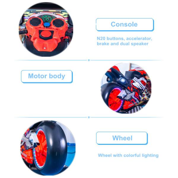 42 Inch Dead Heat Riders Arcade Racing Simulator Multiple Players Street Motor Game Machine