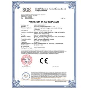 Dongguan Guo Feng Testing Machine Co., Ltd. Certifications