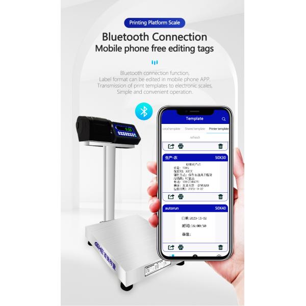 SH2100-A8P Printing Table Scale 600*800 with AC/DC Power Supply and High Accuracy Size