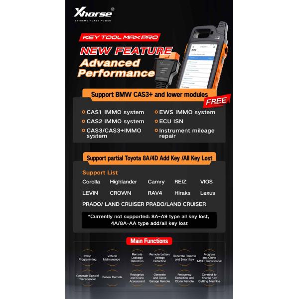 xhorse key tool max pro new update