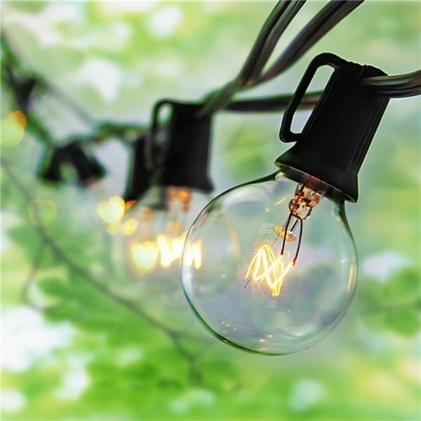 Waterproof E27 LED Bulb String Light 2W Holder 12V 24V 110V