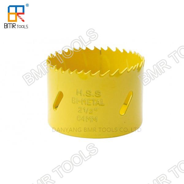 Quality BMR TOOLS 64mm carbon steel plate hole drill core bit HSS Bi-Metal M42 for sale