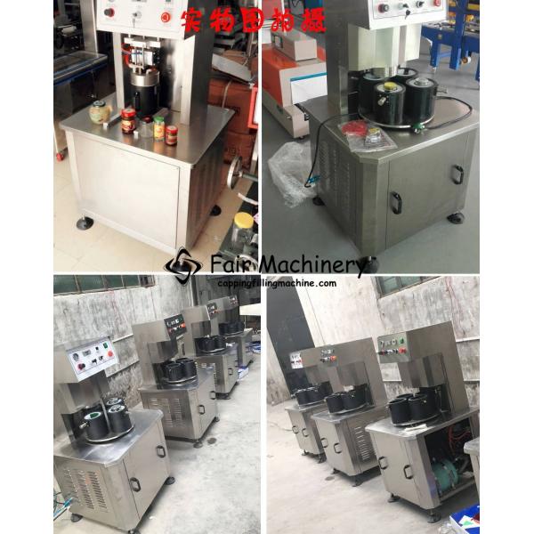 60Bottles/Min 220VAC Automatic Screw Capping Machine 60HZ For Glass Jar
