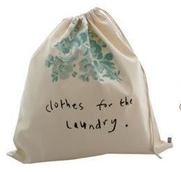 China Logo Printed Cotton Drawstring Bag wholesale