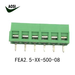 Buy cheap AOSI 5.0mm screw terminal blocks connector FET2.5-XX-500-04 Wiring PCB Terminal from wholesalers