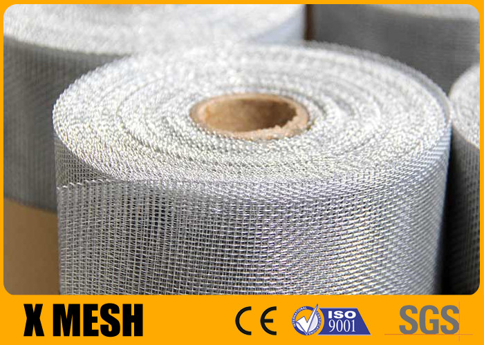 China 16X14 Wire Mesh Aluminum Window Screen Roll 25m Plain Weave wholesale