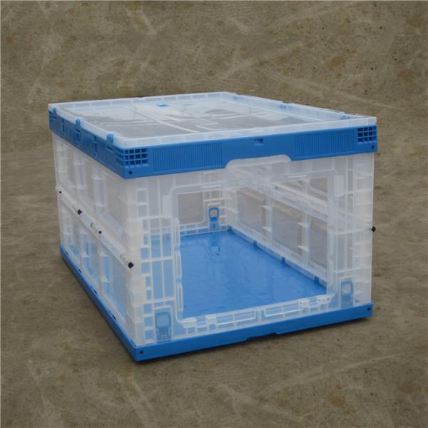 Folded Plastic Collapsible Containers Supply Chain Boxes Color Customized