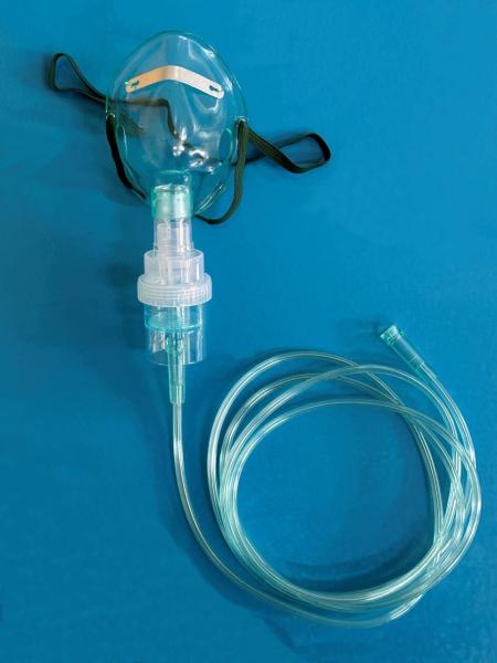 Quality Single Use Medical Nebulizer PVC Transparent Oxygen Mask With Tubing for sale
