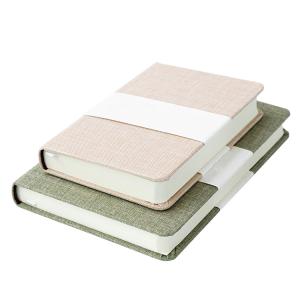 China A5 Hardcover Journal Printing , cloth fabric Hardbound Journal Notebook wholesale