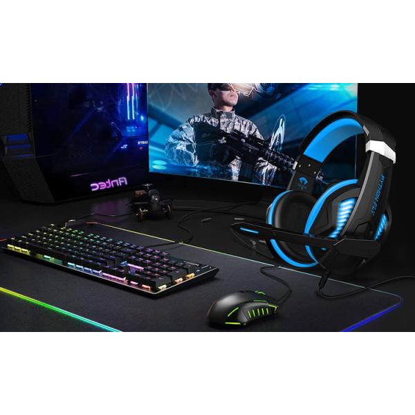 Surround Sound Custom Gaming Headsets For Xbox PS4 , Wired Over Ear Wired Headphones