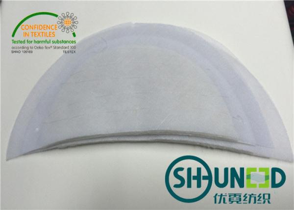 Quality Polyester / Cotton Sewing Shoulder Pads Charcoal For Women's Wear for sale