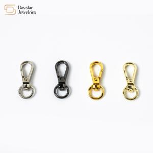Key Ring Lanyard Bags Metal Lobster Claw Clasp , Swivel Snap Hooks With O Ring