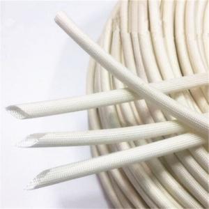 China 6mm Silicone Coated Fibre Glass Sleeve Insulation Tubing on sale