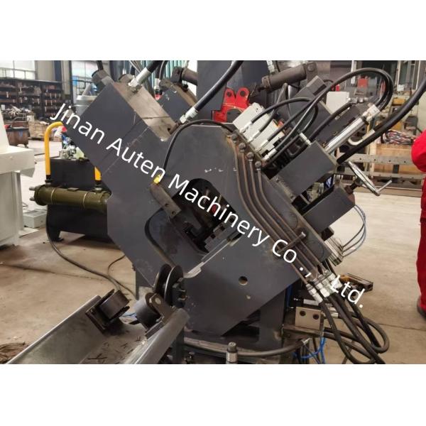 2 Punches Per Side CNC Angle Punching Marking Shearing Line Machine 630KN Punching Force