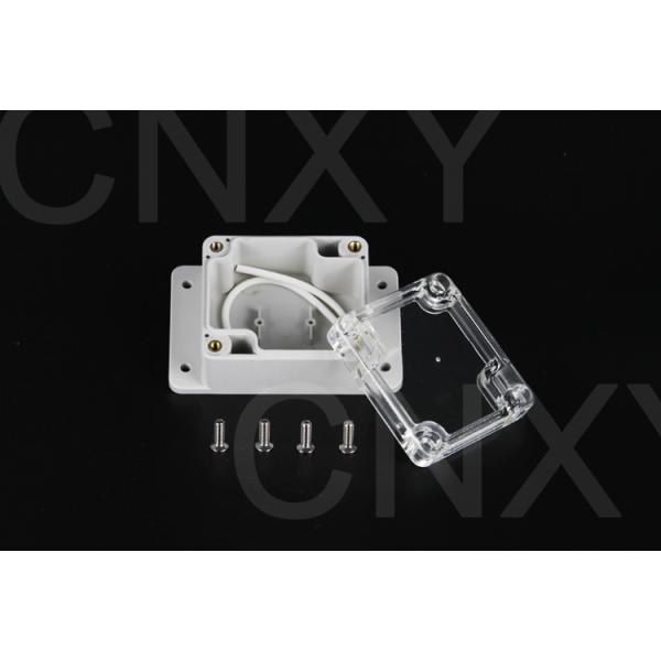 Multifunction Flanged Plastic Box CNC Machine Sealing With Transparent AS Lid