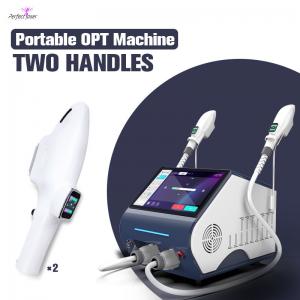 China Two Handles IPL Laser Hair Removal Machine Painless Permanent Depilation on sale