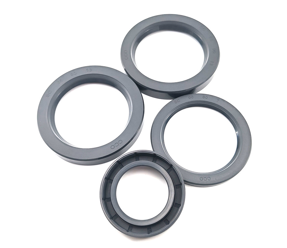 SC Type Single Lip NBR Oil Seals Inner Diameter 12 - 40 For Gearbox Sealing