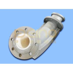 Bending Ceramic Sleeve Lined Pipe One Piece Alumina Ceramic Tube