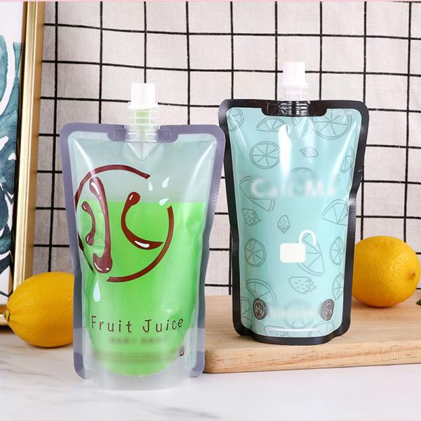 Customized Recycled Beverage Packaging Bag 200Ml 300Ml 500Ml Plasti Spout Pouch