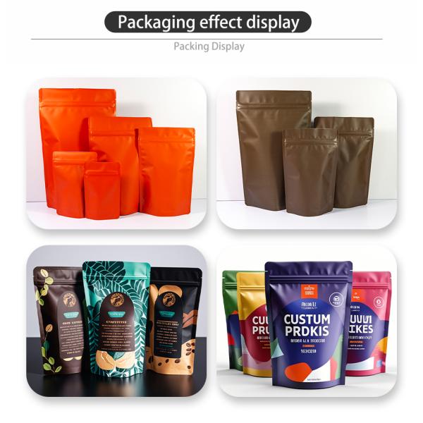 Recyclable Stand Up Pouch Eco-Friendly Composite Bag for Organic Products Zero Plastic Waste Solution