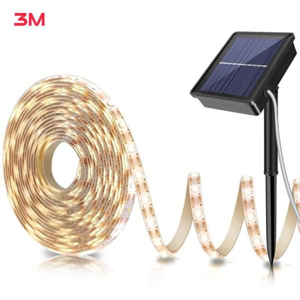 3.7V 30leds/M Solar Strip Light , Solar LED Ribbon Tape Waterproof IP67 For Steps