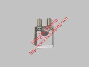 China two f connector with tinplate shielding case wholesale