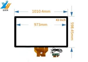 China 43&quot; multi touch capacitive touch panel customizable with BOE monitor LG IC for interactive video wall HMI education self-service kiosk tablets cash wholesale