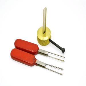 China Locksmith Tool Red Picking Set Stainless Steel Lock Pick Set For The Third VW wholesale