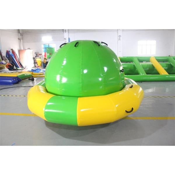 Customized Sea Or Lake 0.9mm Fireproof Inflatable Water Park Climbing Wall Slides