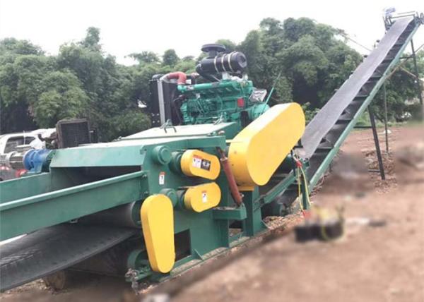 Quality Drum Type Tree Wood Chipper Crusher Machine 110 Kw Hydraulic Buffering System for sale