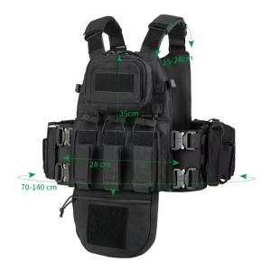 China Custom Tactical Vest Hunting Gear Plate Carrier Green Fully Protection Tactical Vest Outdoor Training wholesale