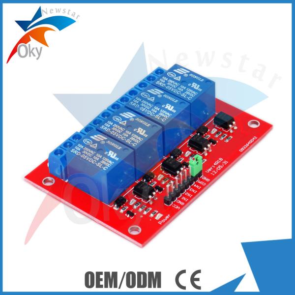 Quality 5V/12V 4 Channel Relay Module/Expansion Board for Arduino(Red Board) for sale