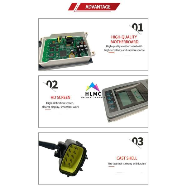 YA00015551 4411757 Machinery Parts Monitor Display Screen Hitachi EX120-5 EX200-5 EX210-5 EX220-5