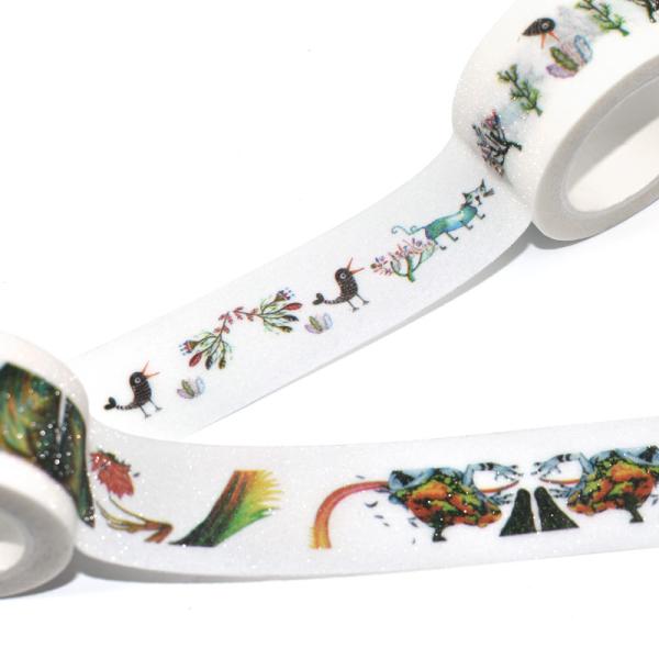 Decoration Washi Tape Custom Printed Glitter Washi Tape for Scrapbook DIY