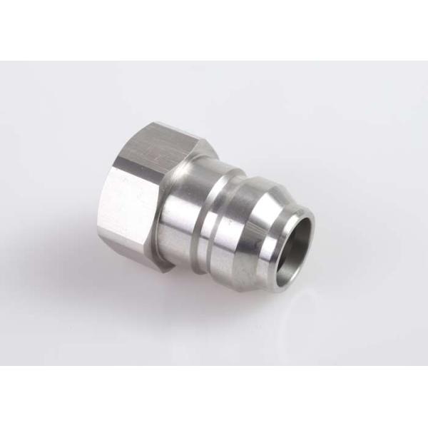 Aluminum / Stainless Steel Hex Coupling Nut , Hex Connector Nut Customized Size