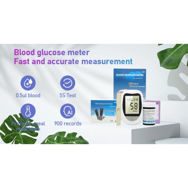 8s Digital Home Glucose Monitors Portatil Glucose Meter Sterile