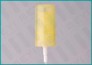 China Yellow 18mm Ribbed Plastic Spray Pump With Cap , Pump Mister Sprayer wholesale