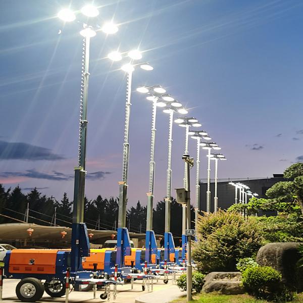 Portable Lighting Towers Rated Speed 1500/1800 rpm Diesel Light Tower Industrial Light Tower