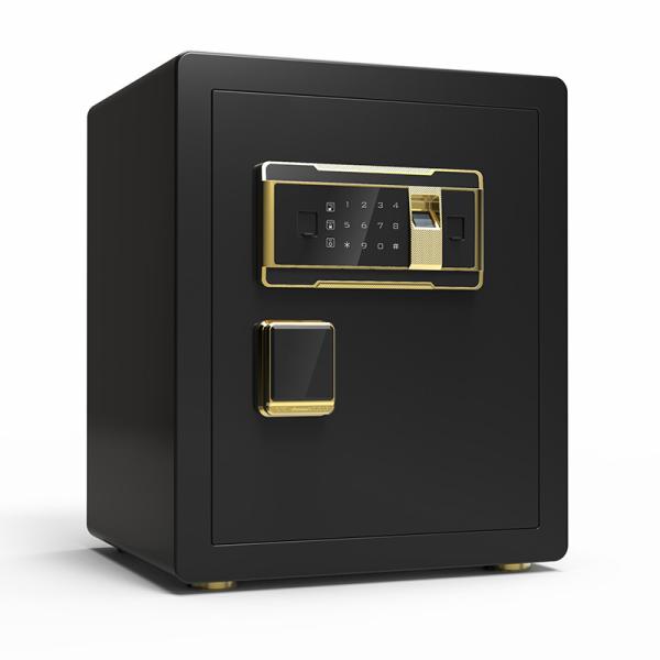 Quality Height 45cm Black Electronic Fingerprint Lock Security Home Safe for sale