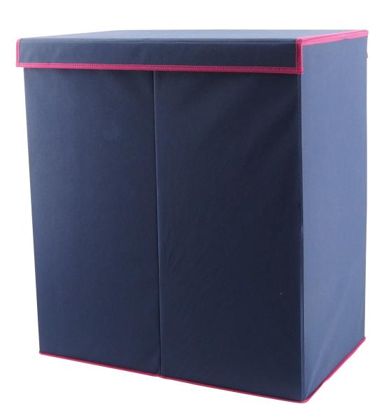 Quality Non Woven Houseware Double Laundry Basket With Lid for sale