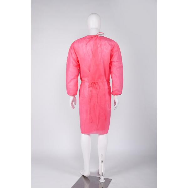 Disposable Nonwoven 3 Layers SMS Isolation Gown Factory Price Nurse Gown Waterproof Tear Resistance PP 1-ply also available