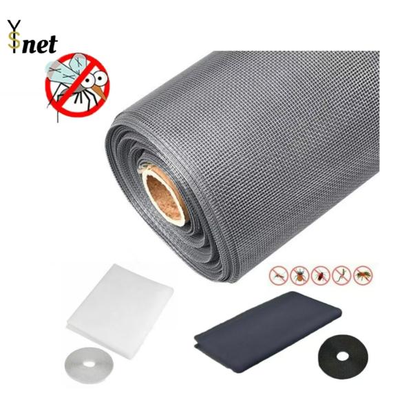 Gray Fiberglass Insect Screen Mesh 0.6m - 2.5m PVC Coated Fiberglass Mesh