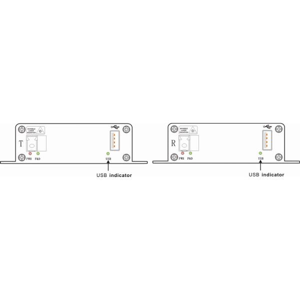 leapmotion USB Fiber transmitter,leapmotion USB fiber optical extender,non-delay USB fiber optic converter