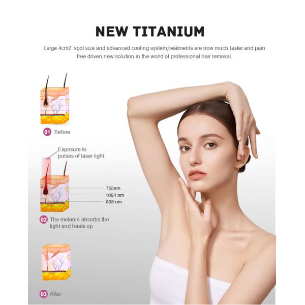 808nm Diode Laser Hair Removal Machine TUV ISO CE Certification To Remove Pores