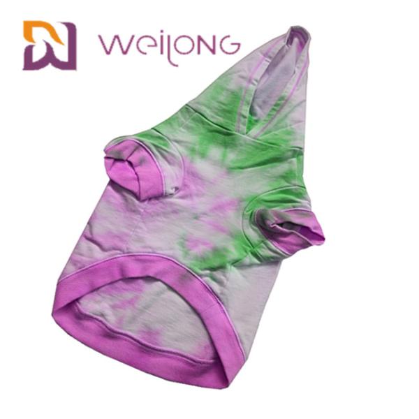 Cotton French Terry Tie - Dye Pet Hoodie House Dog Hoodies