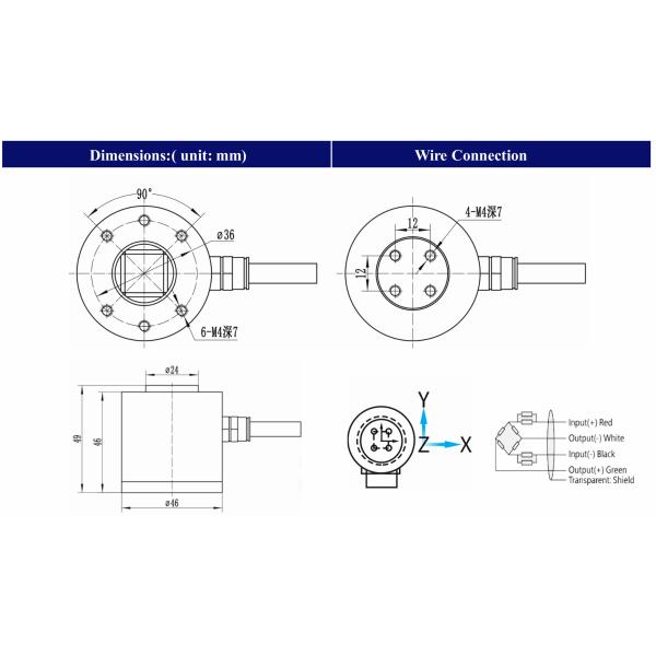 Multi-axis Load Cell 3 Axis Force Sensor 5kg,10kg,50kg,100kg Micro 3 Axis load cell Force Sensor