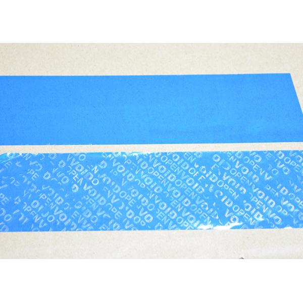 Anti - Forgery Adhesive Non Residue Security Tape 30mm X 50m Waterproof